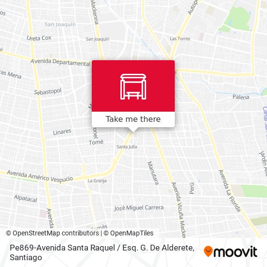 Pe869-Avenida Santa Raquel / Esq. G. De Alderete map