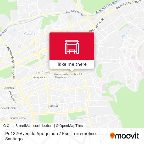 Pc137-Avenida Apoquindo / Esq. Torremolino map