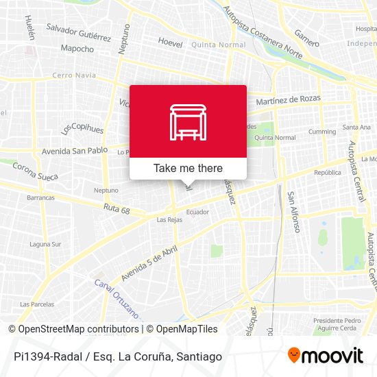 Pi1394-Radal / Esq. La Coruña map
