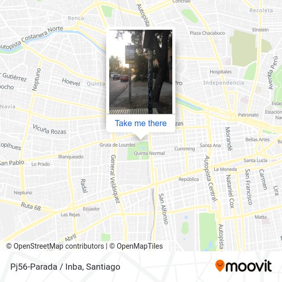 Mapa de Pj56-Parada / Inba