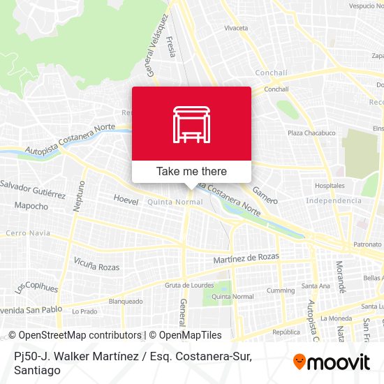Pj50-J. Walker Martínez / Esq. Costanera-Sur map