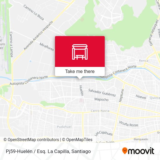 Pj59-Huelén / Esq. La Capilla map