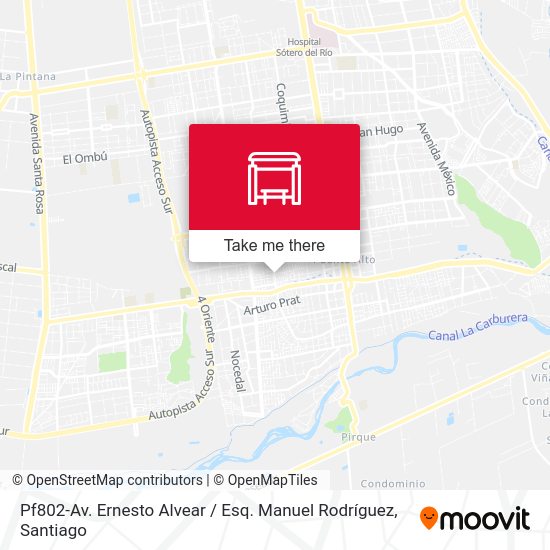 Pf802-Av. Ernesto Alvear / Esq. Manuel Rodríguez map