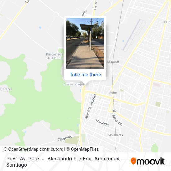 Pg81-Av. Pdte. J. Alessandri R. / Esq. Amazonas map