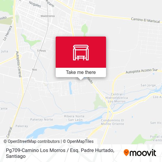 Mapa de Pg709-Camino Los Morros / Esq. Padre Hurtado