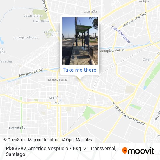 Pi366-Av. Américo Vespucio / Esq. 2ª Transversal map