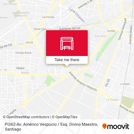 Pi362-Av. Américo Vespucio / Esq. Divino Maestro map