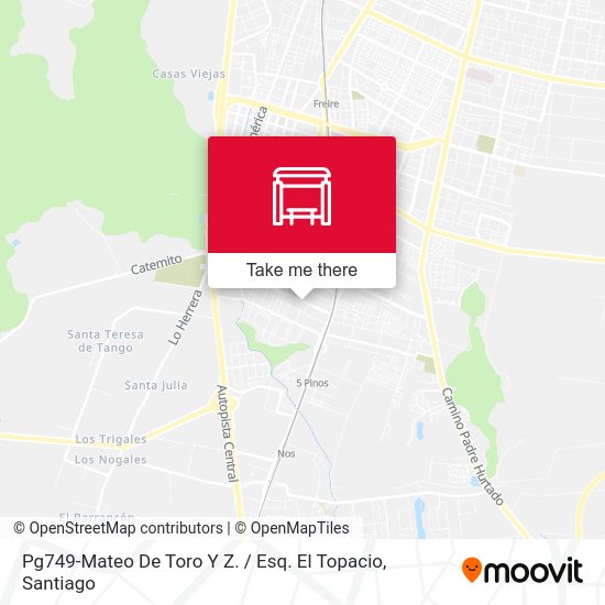 Pg749-Mateo De Toro Y Z. / Esq. El Topacio map