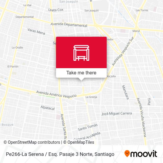 Mapa de Pe266-La Serena / Esq. Pasaje 3 Norte
