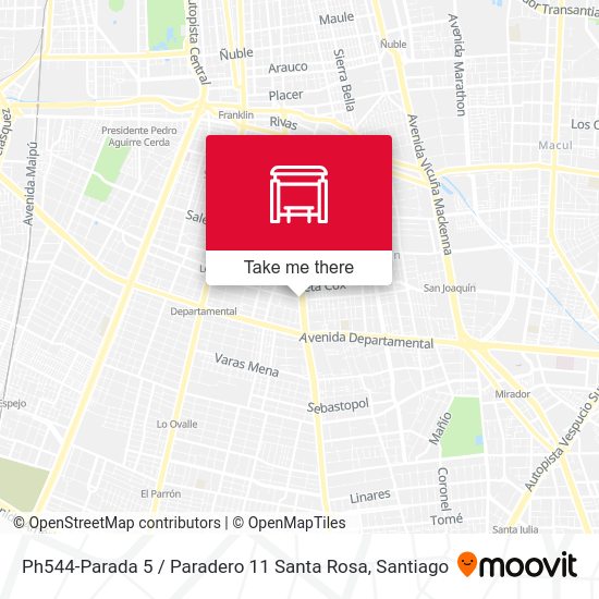Ph544-Parada 5 / Paradero 11 Santa Rosa map