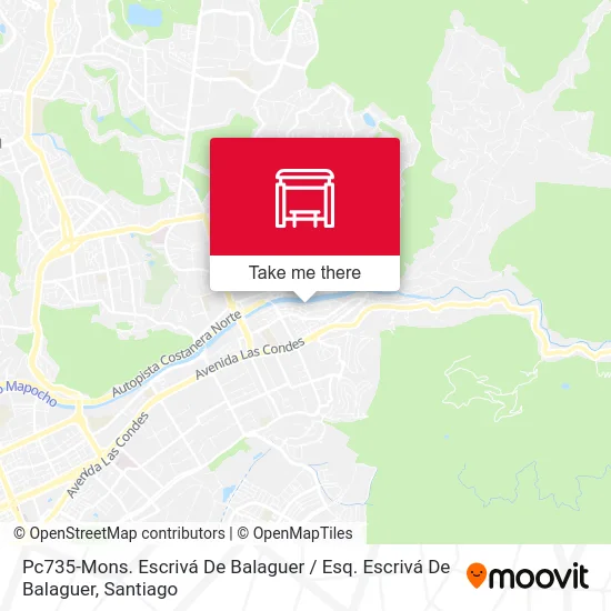 Pc735-Mons. Escrivá De Balaguer / Esq. Escrivá De Balaguer map