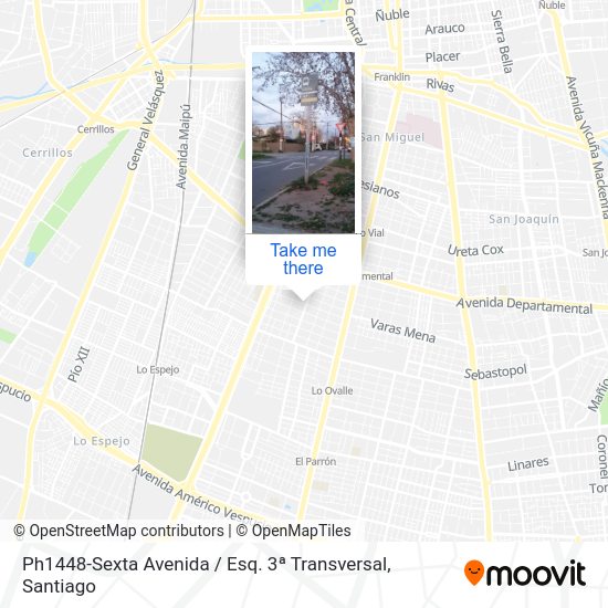 Mapa de Ph1448-Sexta Avenida / Esq. 3ª Transversal