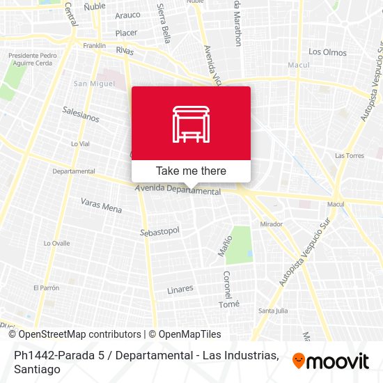 Ph1442-Parada 5 / Departamental - Las Industrias map