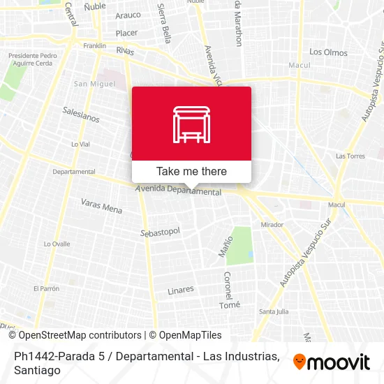 Ph1442-Parada 5 / Departamental - Las Industrias map