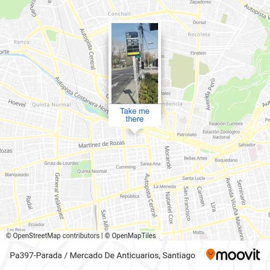 Pa397-Parada / Mercado De Anticuarios map