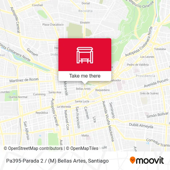 Pa395-Parada 2 / (M) Bellas Artes map