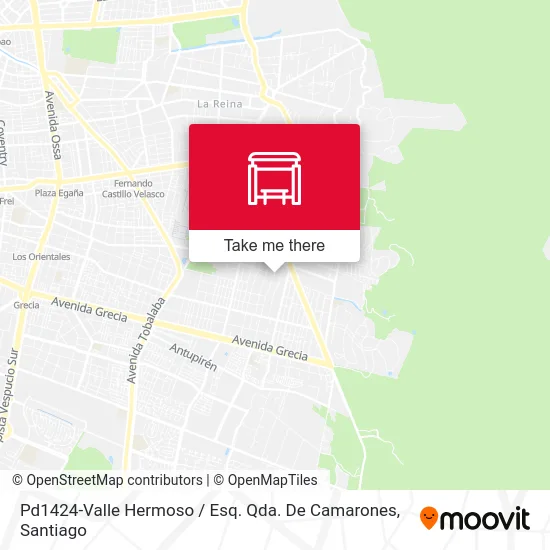Pd1424-Valle Hermoso / Esq. Qda. De Camarones map