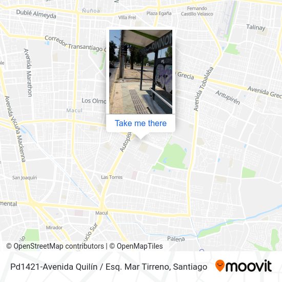 Pd1421-Avenida Quilín / Esq. Mar Tirreno map