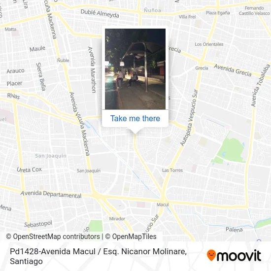 Pd1428-Avenida Macul / Esq. Nicanor Molinare map