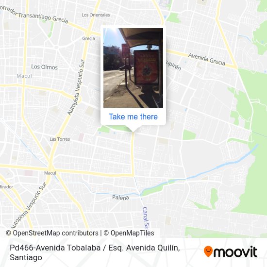 Pd466-Avenida Tobalaba / Esq. Avenida Quilín map