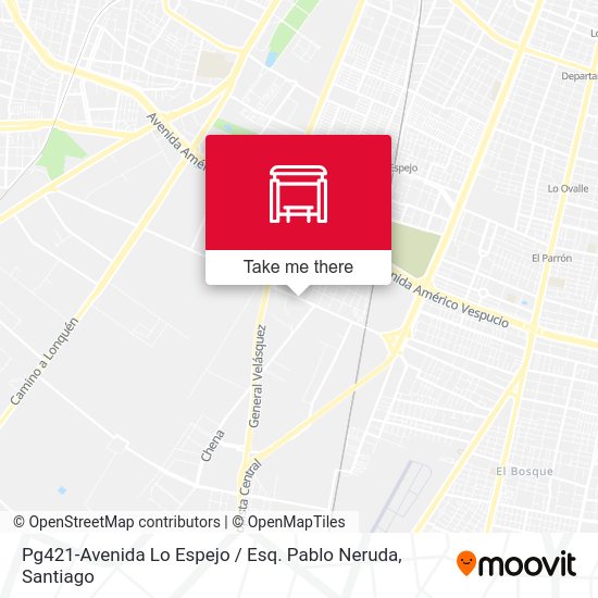 Pg421-Avenida Lo Espejo / Esq. Pablo Neruda map