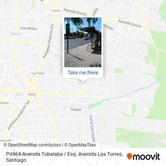 Pd464-Avenida Tobalaba / Esq. Avenida Las Torres map