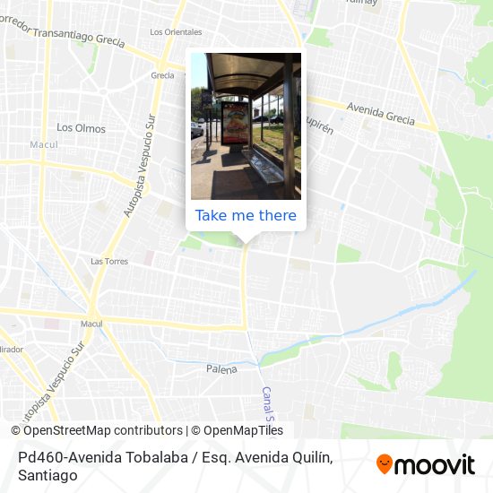 Pd460-Avenida Tobalaba / Esq. Avenida Quilín map