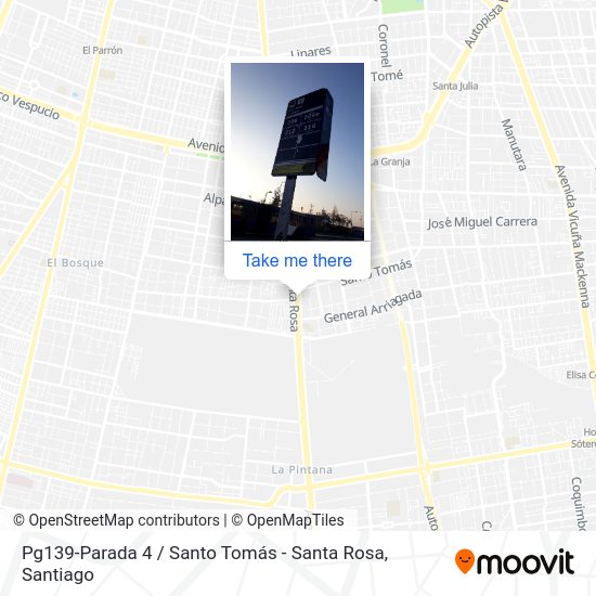 Mapa de Pg139-Parada 4 / Santo Tomás - Santa Rosa