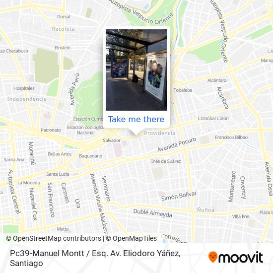 Pc39-Manuel Montt / Esq. Av. Eliodoro Yáñez map