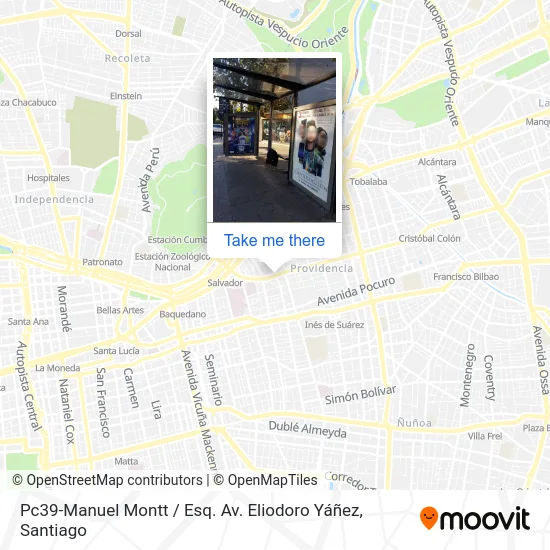 Mapa de Pc39-Manuel Montt / Esq. Av. Eliodoro Yáñez