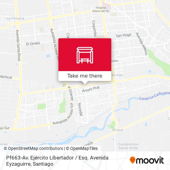 Pf663-Av. Ejército Libertador / Esq. Avenida Eyzaguirre map