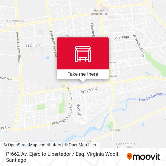 Mapa de Pf662-Av. Ejército Libertador / Esq. Virginia Woolf