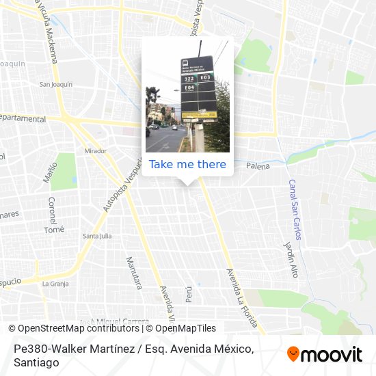 Pe380-Walker Martínez / Esq. Avenida México map