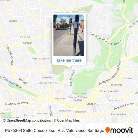 Mapa de Pb763-El Salto Chico / Esq. Arz. Valdivieso