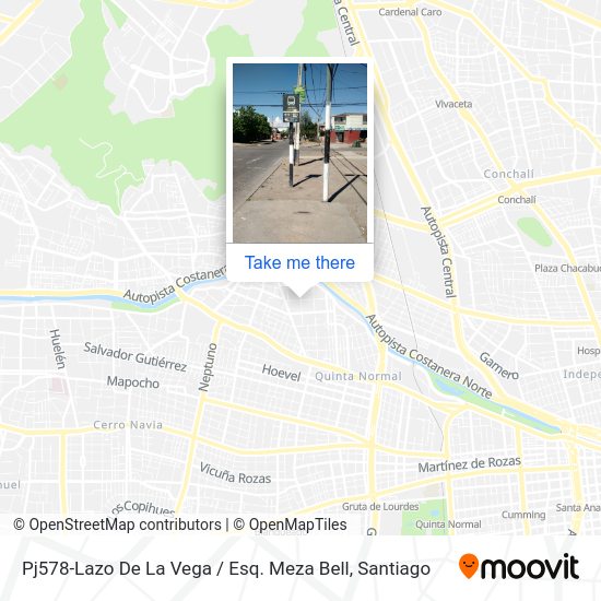 Pj578-Lazo De La Vega / Esq. Meza Bell map
