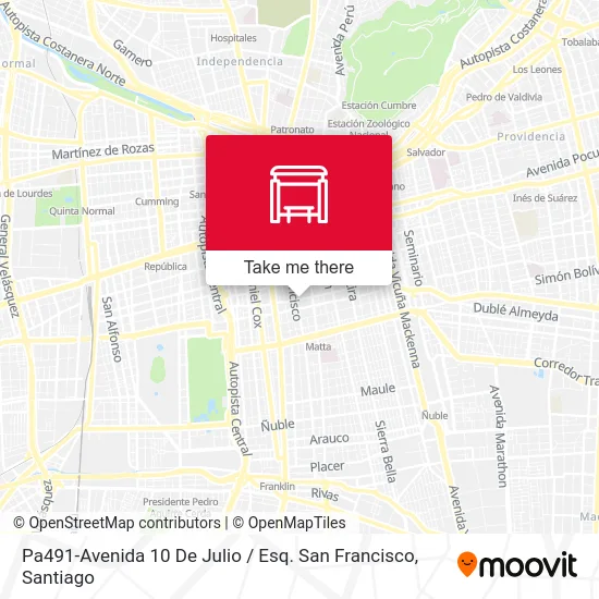 Pa491-Avenida 10 De Julio / Esq. San Francisco map