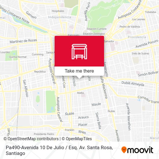 Mapa de Pa490-Avenida 10 De Julio / Esq. Av. Santa Rosa