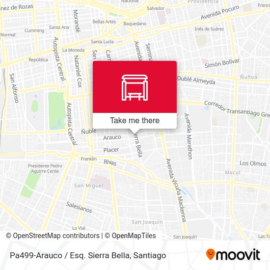 Pa499-Arauco / Esq. Sierra Bella map