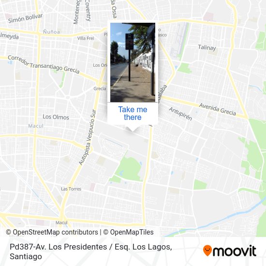 Mapa de Pd387-Av. Los Presidentes / Esq. Los Lagos