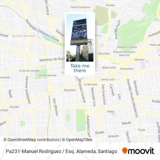 Pa231-Manuel Rodríguez / Esq. Alameda map