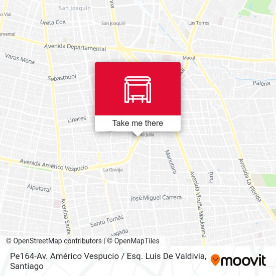 Pe164-Av. Américo Vespucio / Esq. Luis De Valdivia map