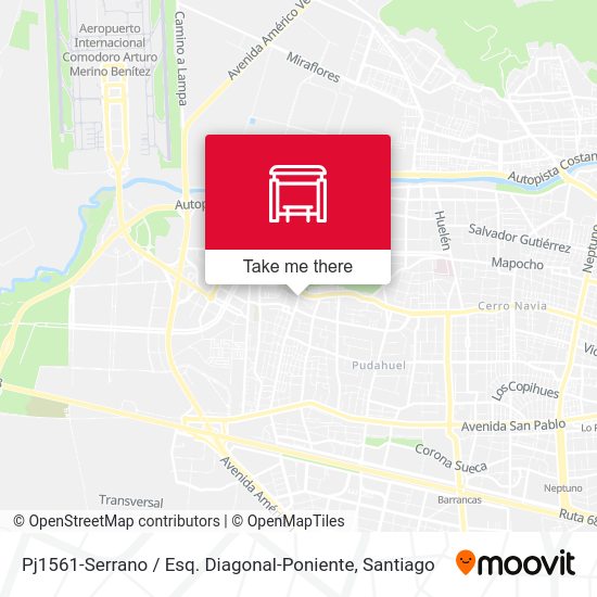 Mapa de Pj1561-Serrano / Esq. Diagonal-Poniente