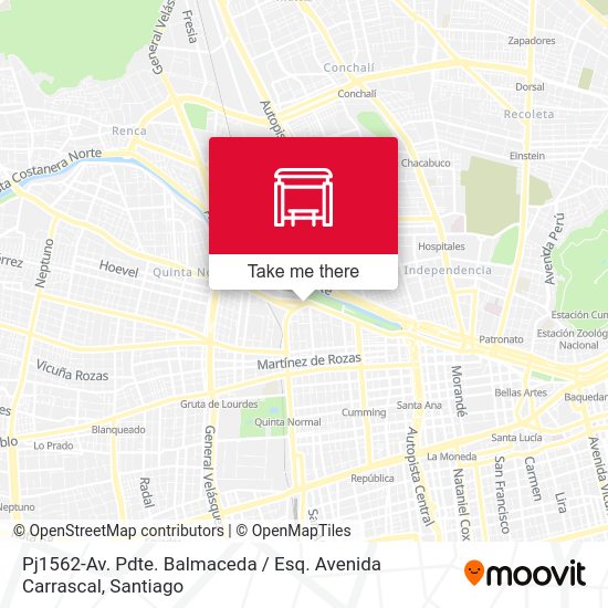 Pj1562-Av. Pdte. Balmaceda / Esq. Avenida Carrascal map