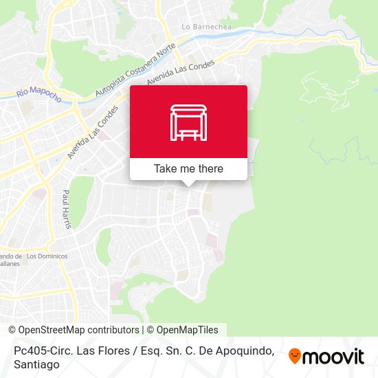 Pc405-Circ. Las Flores / Esq. Sn. C. De Apoquindo map