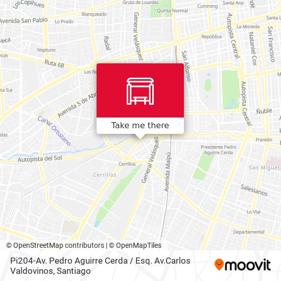 Pi204-Av. Pedro Aguirre Cerda / Esq. Av.Carlos Valdovinos map