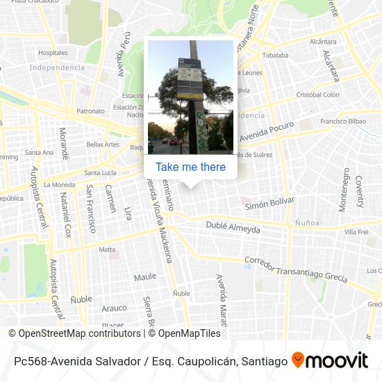 Pc568-Avenida Salvador / Esq. Caupolicán map