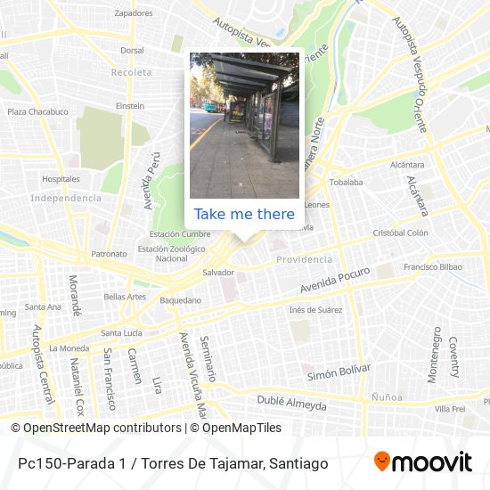 Pc150-Parada 1 / Torres De Tajamar map
