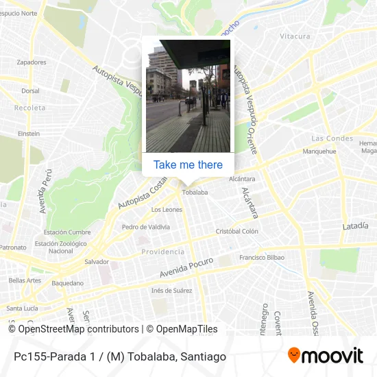 Mapa de Pc155-Parada 1 / (M) Tobalaba