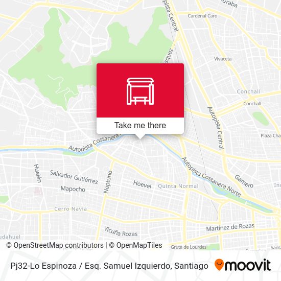 Pj32-Lo Espinoza / Esq. Samuel Izquierdo map
