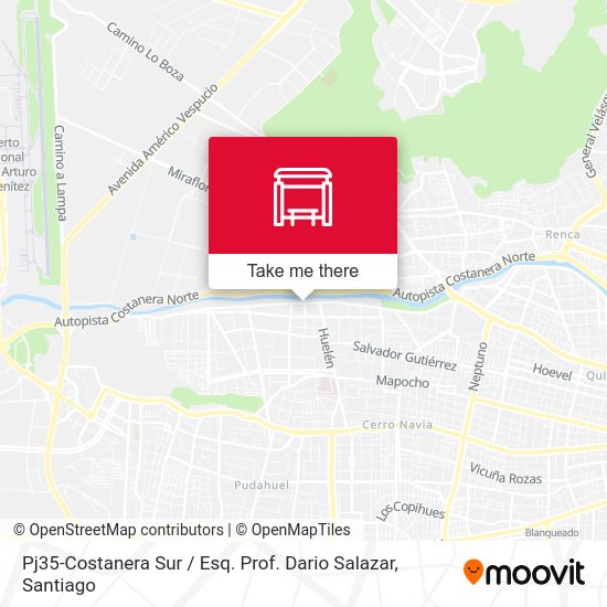 Pj35-Costanera Sur / Esq. Prof. Dario Salazar map